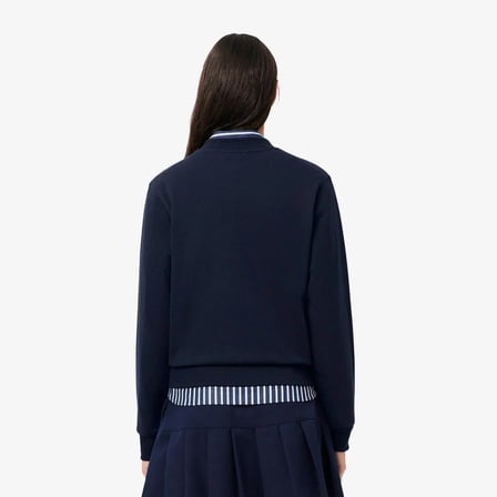 Lacoste Kadın Regular Fit Bisiklet Yaka Sweatshirt Logo Nakışlı