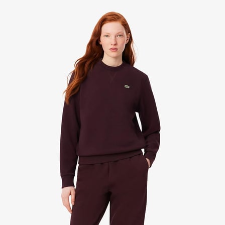 Lacoste Kadın Regular Fit Bisiklet Yaka Sweatshirt Logo Nakışlı