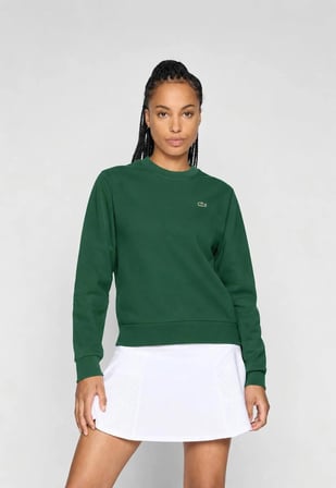Lacoste Kadın Regular Fit Bisiklet Yaka Sweatshirt Logo Nakışlı