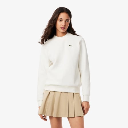 Lacoste Kadın Regular Fit Bisiklet Yaka Sweatshirt Logo Nakışlı