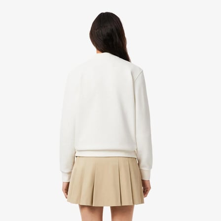 Lacoste Kadın Regular Fit Bisiklet Yaka Sweatshirt Logo Nakışlı