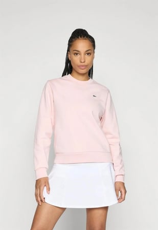 Lacoste Kadın Regular Fit Bisiklet Yaka Sweatshirt Logo Nakışlı