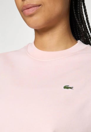Lacoste Kadın Regular Fit Bisiklet Yaka Sweatshirt Logo Nakışlı