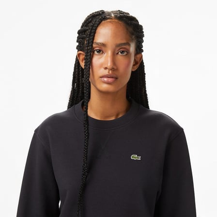 Lacoste Kadın Regular Fit Bisiklet Yaka Sweatshirt Logo Nakışlı
