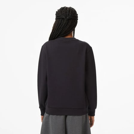 Lacoste Kadın Regular Fit Bisiklet Yaka Sweatshirt Logo Nakışlı