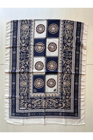 Soft Pamuklu Daire Desenli Şal