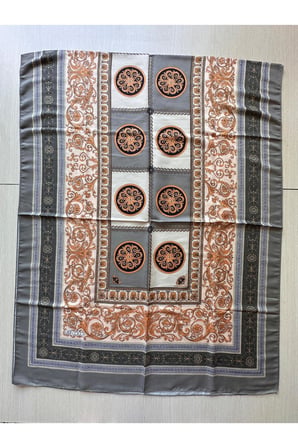 Soft Pamuklu Daire Desenli Şal
