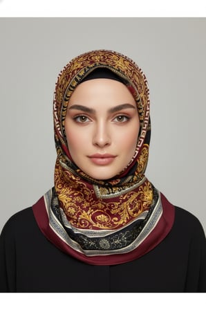 Soft Pamuklu Daire Desenli Şal