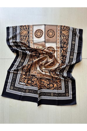 Soft Pamuklu Daire Desenli Şal