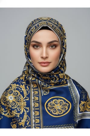 Soft Pamuklu Daire Desenli Şal