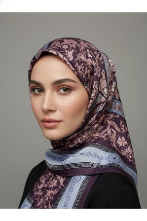 Soft Pamuklu Daire Desenli Şal