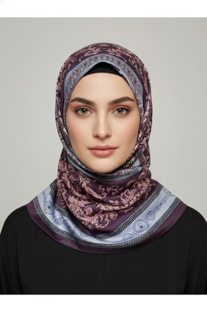 Soft Pamuklu Daire Desenli Şal