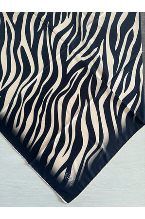 Zebra Desenli Dijital Baskı Rayon Eşarp
