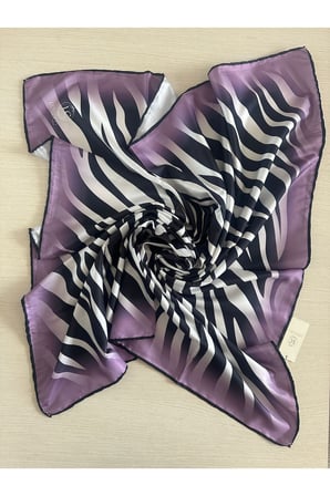 Zebra Desenli Dijital Baskı Rayon Eşarp