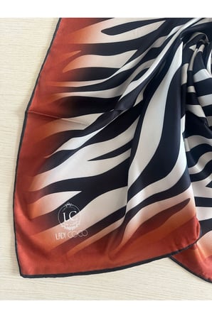 Zebra Desenli Dijital Baskı Rayon Eşarp