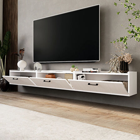 LİFEDECO TV ÜNİTESİ 270 CM DUVARA MONTE LD-1001-M1M1M190