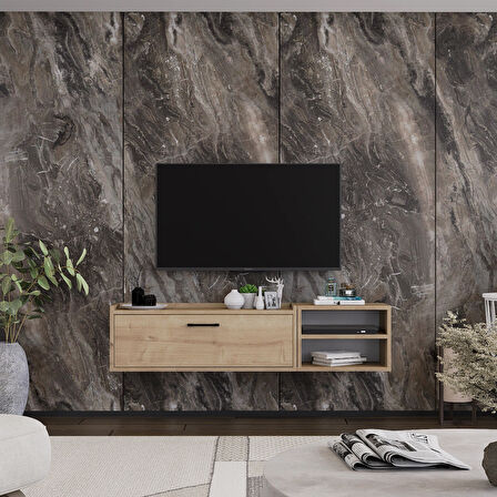 LİFEDECO TV ÜNİTESİ 135 CM DUVARA MONTE LD-1001-M1M490