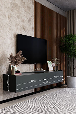 LİFEDECO TV ÜNİTESİ 180 CM DUVARA MONTE LD-1002-M2M290