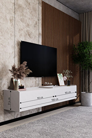 LİFEDECO TV ÜNİTESİ 180 CM DUVARA MONTE LD-1002-M2M290