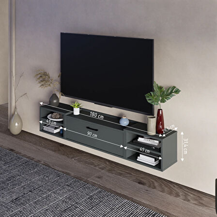 LİFEDECO TV ÜNİTESİ 180 CM DUVARA MONTE LD-1002-M4M2M490