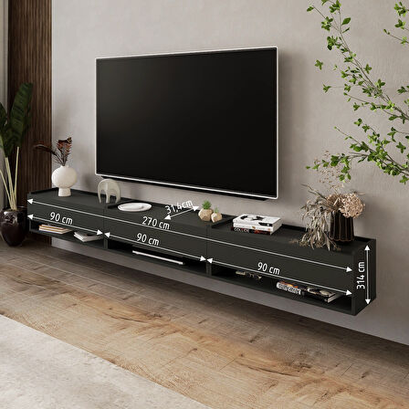 LİFEDECO TV SEHPA ÜNİTESİ 270 CM DUVARA MONTE LD-1003-M3M3M390