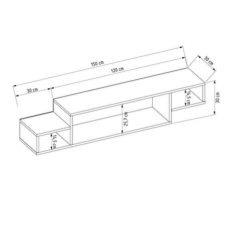 LİFEDECO TV SEHPA UNITESI 150 CM LD-4011