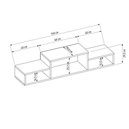 LİFEDECO TV SEHPA UNITESI 140 CM LD-4012