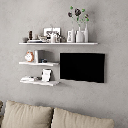 LİFEDECO TV SEHPA UNITESI DUVAR RAFI 90 CM LD-5000-R5