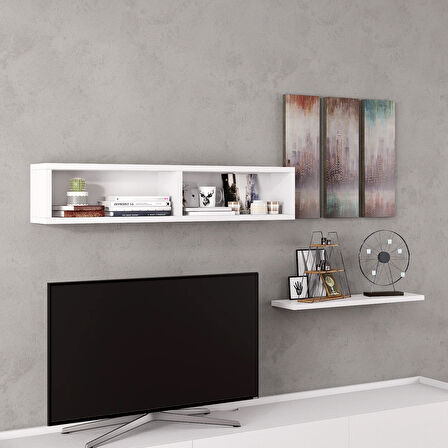 LİFEDECO TV SEHPA ÜNİTESİ DUVAR RAFI 90 CM LD-5000-R7