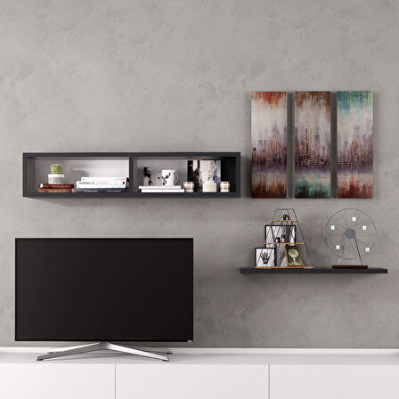 LİFEDECO TV SEHPA ÜNİTESİ DUVAR RAFI 90 CM LD-5000-R7