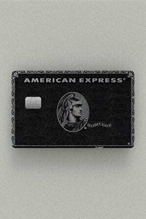 American Express Black Kredi Kartı & Akbil Sticker Kaplama