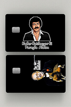 Müslüm & Neşet Baba 2'li Kredi Kartı & Akbil Sticker Kaplama