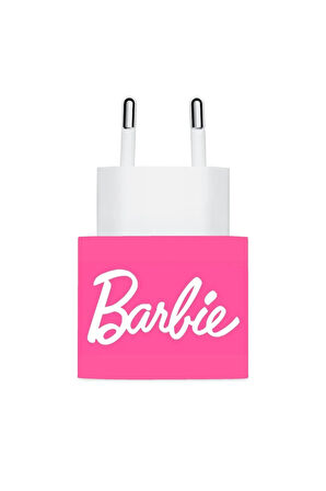 Barbie Logo Full Şarj Aleti Kaplaması ( Iphone 20w Uyumlu )