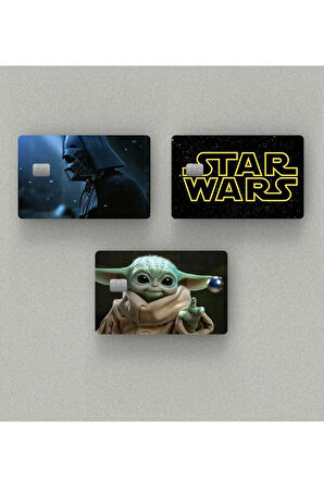 Star Wars 3'lü Set Kredi Kartı & Akbil Sticker Kaplama