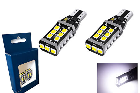 T15 Led Ampul 15 Ledli Canbuslı Ultra Parlak Beyaz