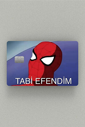 Taabi Efendim Spiderman Kredi Kartı & Akbil Sticker Kaplama