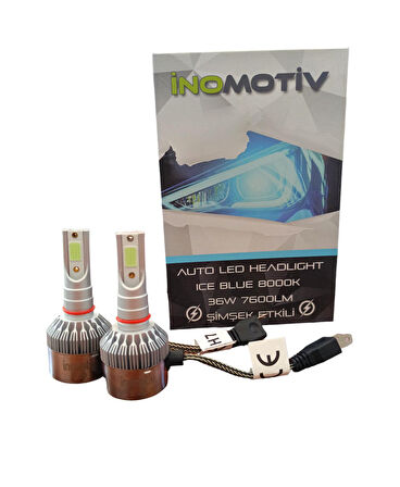 İnomotiv H7 Led Xenon Buz Mavi 12V 36W 7600 Lümen