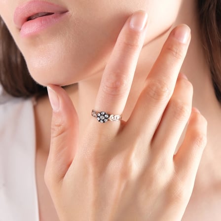0.10 Karat Elmas Yüzük, Doğal Elmas, Sertifikalı Mücevher, Beyaz Altın