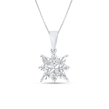 0.05 Karat Pırlanta Kolye, Kartanesi Motifli, Doğal Pırlanta, Mücevher Sertifikalı, Rose Altın