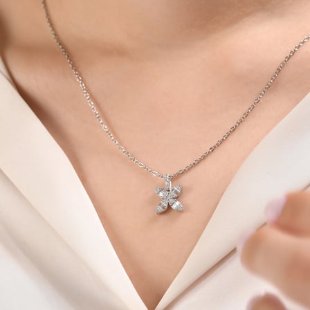 0.30 Karat Baget Pırlanta Kolye, Doğal Pırlanta, Mücevher Sertifikalı, Sarı Altın