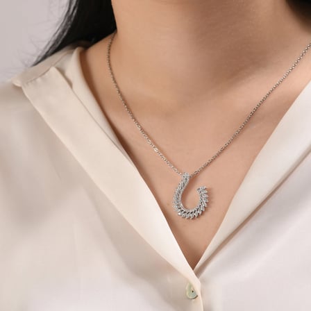 0.64 Karat Markiz Pırlanta Kolye, Doğal Pırlanta, Mücevher Sertifikalı, Sarı Altın