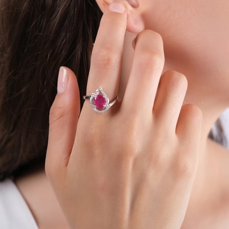2.68 Karat Pırlanta Yakut Yüzük, Doğal Pırlanta, Sertifikalı Mücevher, Beyaz Altın