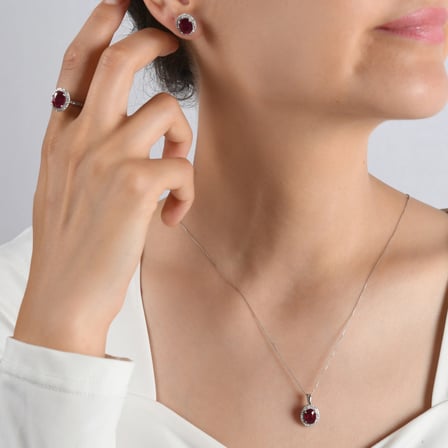 3.21 Karat Pırlanta Yakut Yüzük, Doğal Pırlanta, Sertifikalı Mücevher, Beyaz Altın