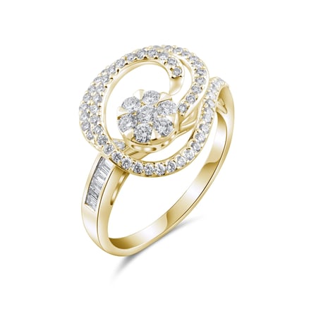 0.8 Karat Pırlanta Yüzük, Doğal Pırlanta, Sertifikalı Mücevher, Sarı Altın
