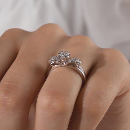 0.45 Karat Pırlanta Yüzük, Doğal Pırlanta, Sertifikalı Mücevher, Rose Altın