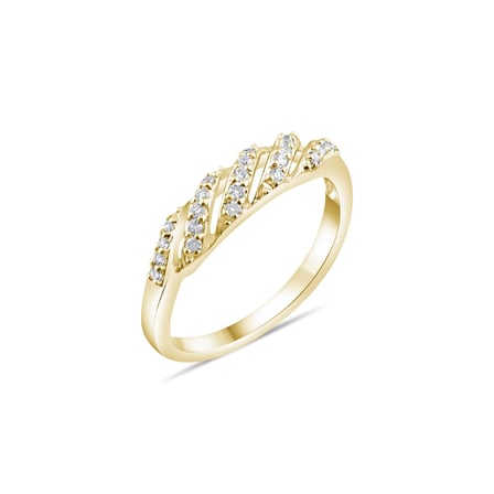 0.20 Karat Pırlanta Yüzük, Doğal Pırlanta, Sertifikalı Mücevher, Sarı Altın