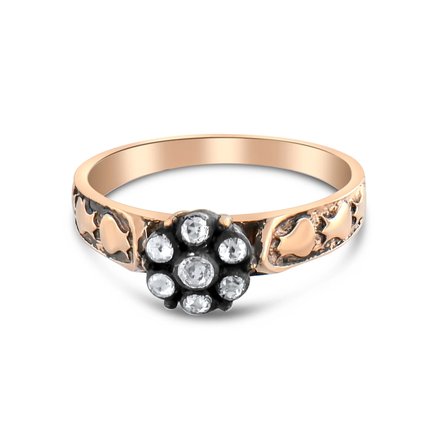0.20 Karat Elmas Yüzük, Doğal Elmas, Sertifikalı Mücevher, Rose Altın
