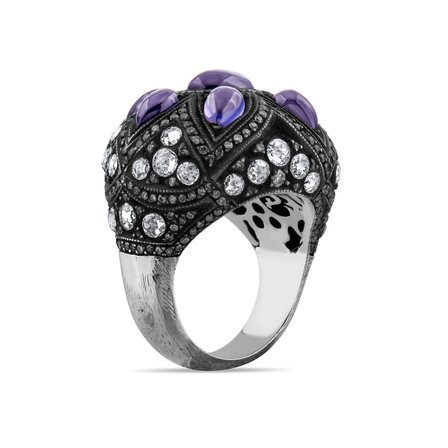 8.8 Karat Pırlanta Safir Yüzük, Doğal Pırlanta, Sertifikalı Mücevher, Altın