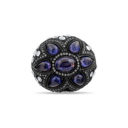 8.8 Karat Pırlanta Safir Yüzük, Doğal Pırlanta, Sertifikalı Mücevher, Altın