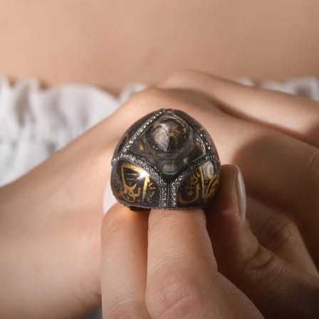 2.20 Karat Pırlanta Yüzük, Ayasofya Cami Motifli, Doğal Pırlanta, Sertifikalı Mücevher, Altın